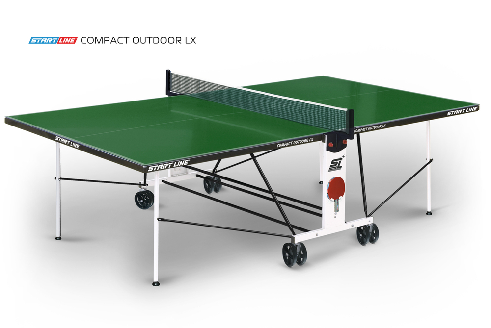 Стол теннисный Compact-2 LX Всепогодный 6 Зелёный