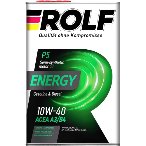 ROLF Energy 10W-40 SL/CF 4л п/синт. моторное масло
