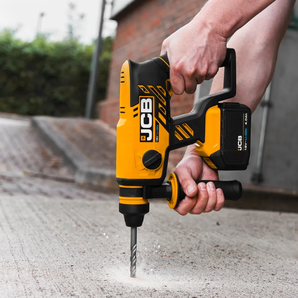 Перфоратор аккумуляторный (18V, 0-4500 об/мин, 1.7J), без аккумулятора JCB JCB-18BLRH-B-E