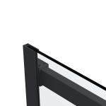 Душевой уголок Vincea Комо Софт (Como Soft) VSR-1CS1011CLB, 1100*1000, черный, стекло прозрачное