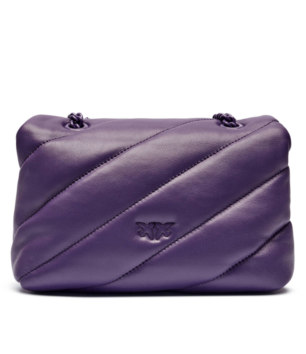 Кожаная сумка через плечо LOVE PUFF MINI CL Pinko - фиолетовый(100039 A1JO)