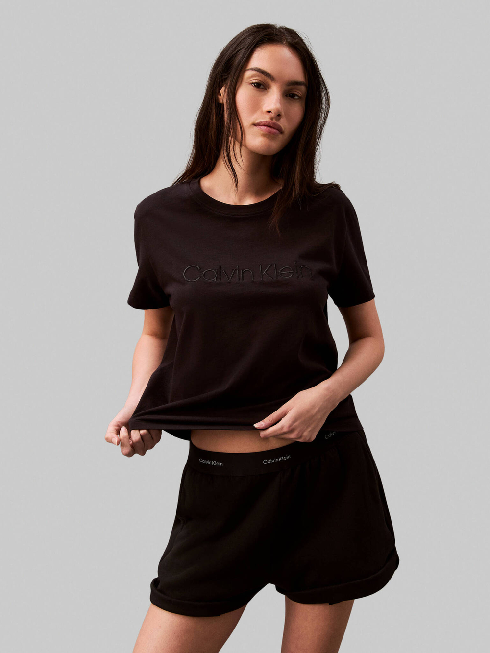 Вверх от пижамы Calvin Klein Underwear - черный(000QS7328E)
