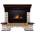 Каминокомплект Real Flame Country 26 AO с очагом 3D Cassette 630 Black Panel