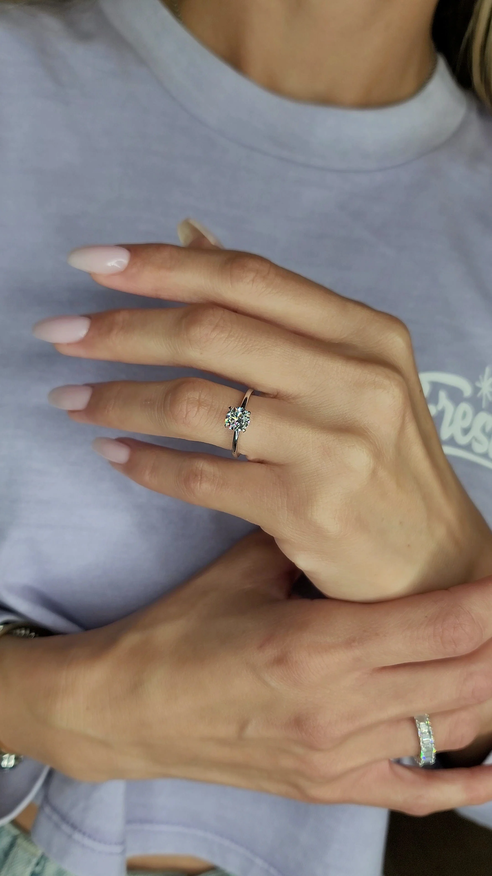 Кольцо с бриллиантом 1.0 ct