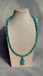 Boyunbağı / Колье / Necklace Sadə kristal muncuqdan hazırlanmış boyunbağı 14