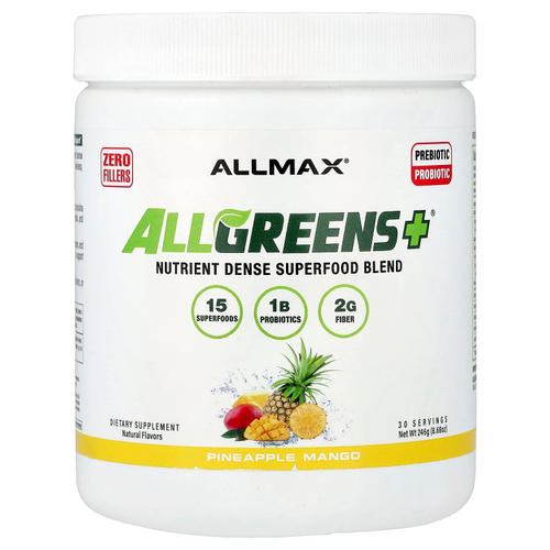ALLMAX, ALLGREENS+®, ананас и манго, 246 г (8,68 унции)
