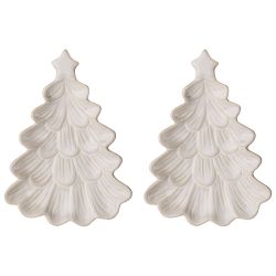 НАБОР СЕРВИРОВОЧНЫХ БЛЮД КОЛЛЕКЦИЯ "PINE CONES", 2 ШТ. / 18,2*13,3*2 СМ