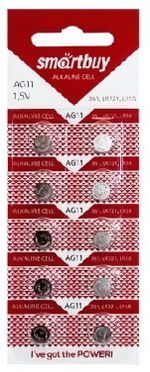 Элемент питания Smartbuy AG11 ВL/10 (комплект 10 шт)