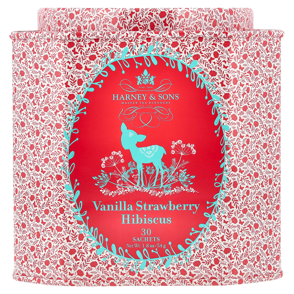 Harney & Sons, ваниль, клубника и гибискус, 30 пакетиков, 54 г (1,8 унции)