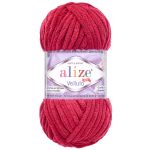 Пряжа Alize (Ализе) Velluto / уп.5 мот. по 100 г, 68м, 107 вишня A