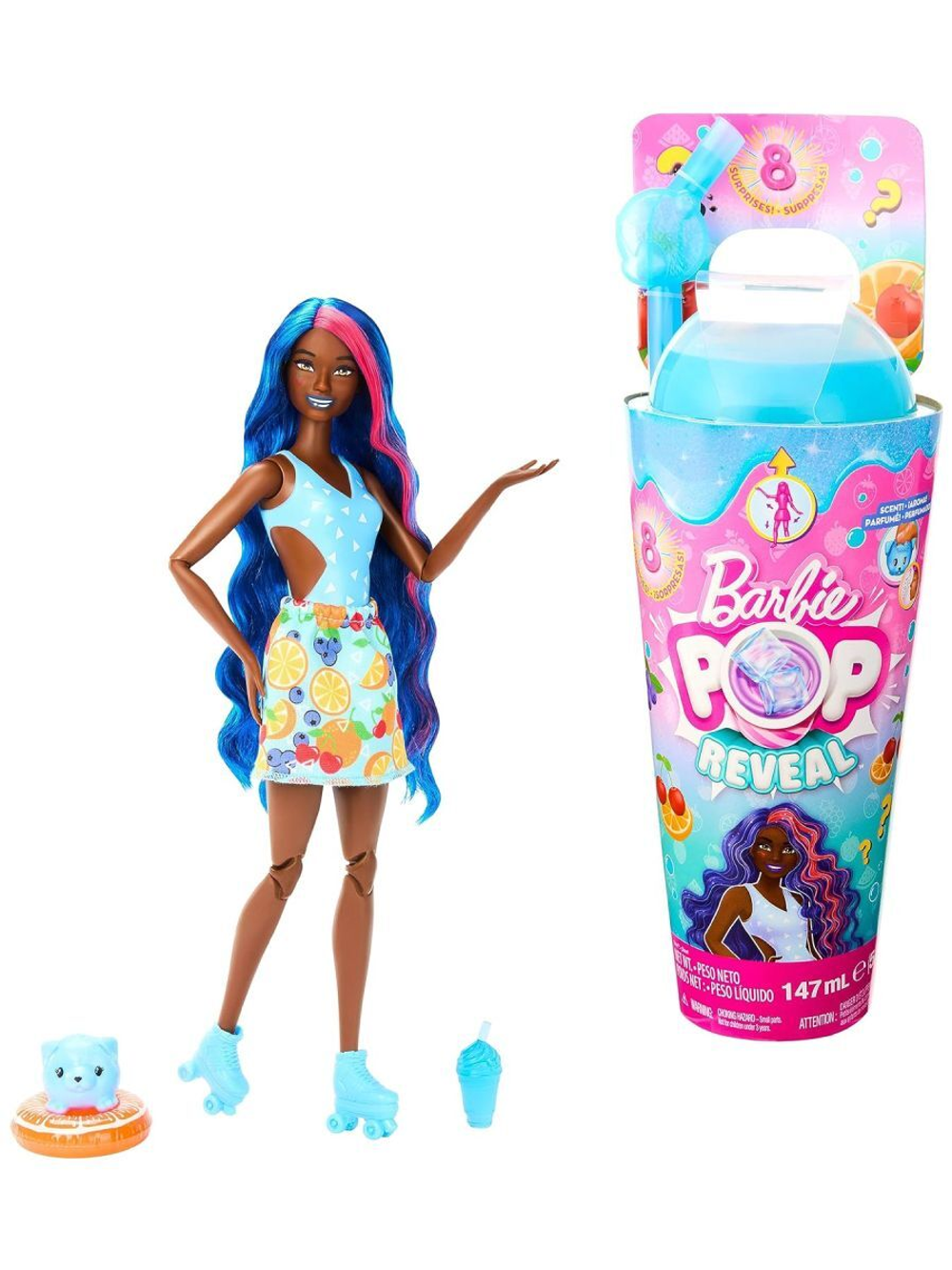Кукла Барби Поп Ривил Сочные фрукты | Barbie Pop Reveal Juicy Fruits HNW42  кукла-сюрприз с ароматом и питомцем 3+