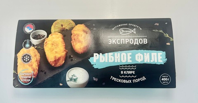 Рыбное филе минтая в кляре Экспродов, 400 г