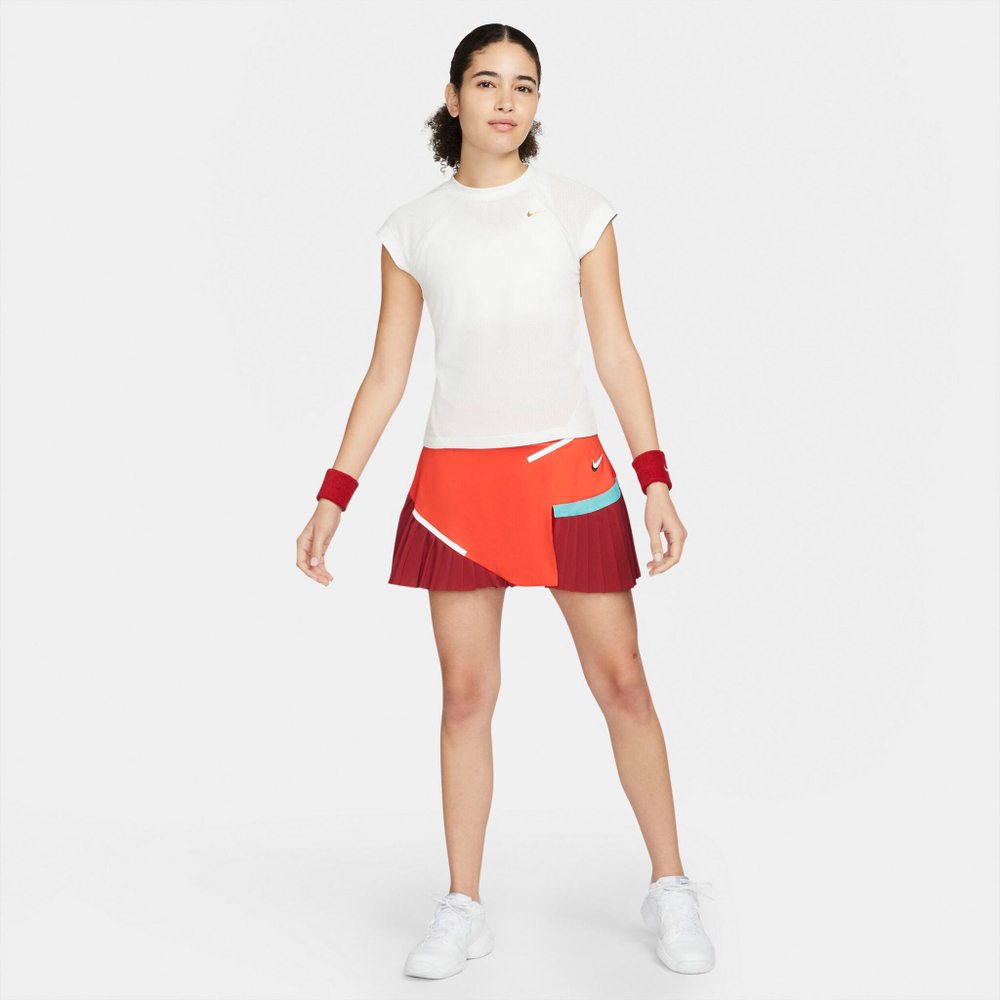 Женская теннисная юбка Nike Court Dri-Fit Skirt Women - Orange, Red