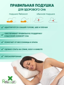 Анатомическая подушка с эффектом памяти Classic