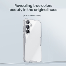 Прозрачный усиленный чехол от Nillkin для Samsung Galaxy S25, серия Nature TPU Pro Case