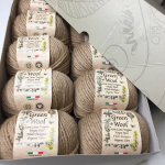 100% шерсть Lana Virgine Green Wool Manifatura Sesia 10*50 гр 80м/50 гр col. 9210 Цена за моток 50гр