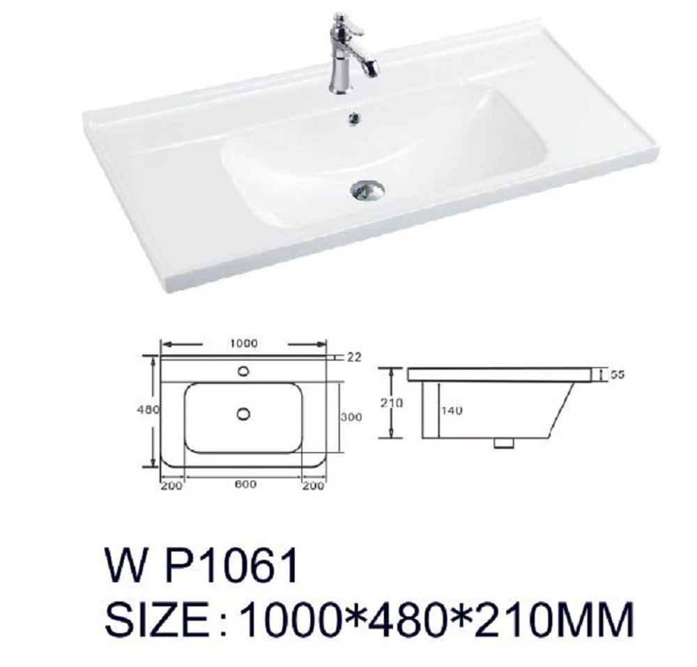 Раковина ORBITA WP1061 1000*480*210 мм
