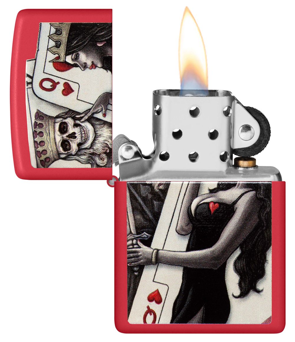 Зажигалка Zippo Skull King Queen Beauty (48624) 3