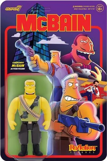 Фигурка Super7 - The Simpsons: McBain (Commando) (W1)