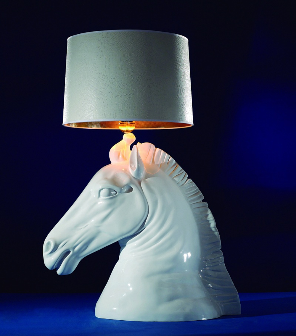 лампа horse head table lamp