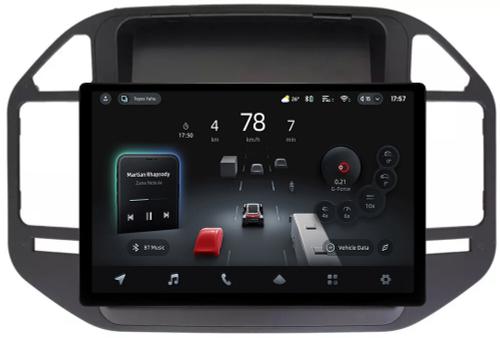 Магнитола для Mitsubishi Pajero 3, Montero 3 1999-2006 (рамка черная) - Teyes CC4-PRO монитор 13" 2K QLED на Android 13, Быстрейшая, Snapdragon 778G, ИИ, CarPlay, DSP, 4G SIM-слот