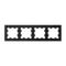 Рамка стеклянная на 4 поста Systeme Electric AtlasDesign Nature Черный глянцевый ATN321004