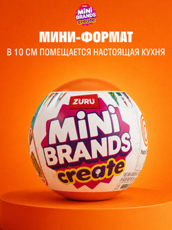 Игровой набор для творчества Сюрприз. Мини Еда. Миниатюры блюд и десертов. ZURU Mini Brands Kawaii Kitchen. 77843