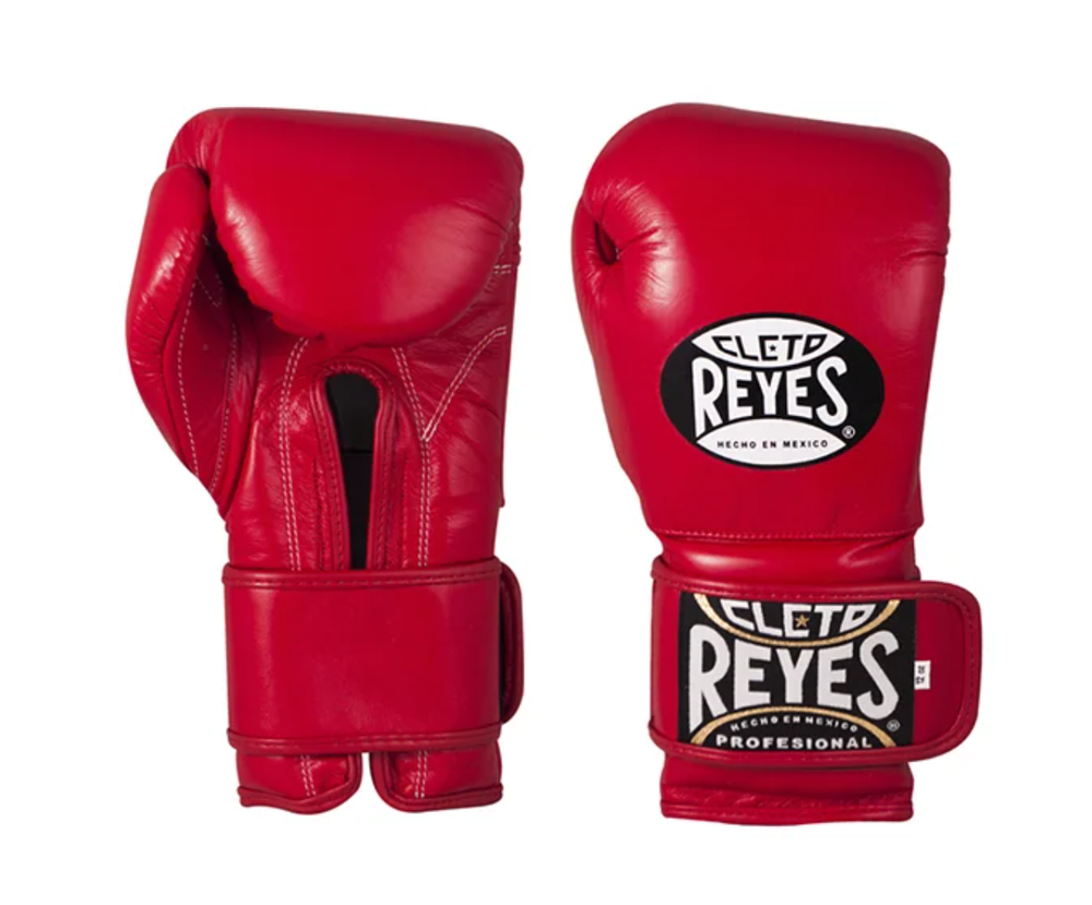 Тренировочные боксерские перчатки от Cleto Reyes на липучке CЕ6 (красные)