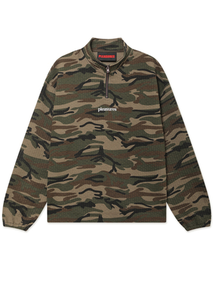 Мужская Толстовка (Half-zip) Textured Camo Quarter
