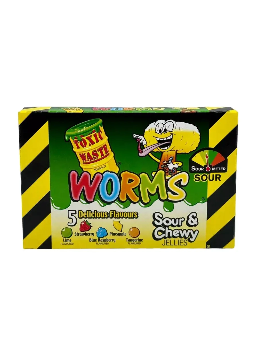 Кислый жевательный мармелад Токсик Worms Sour , 85гр.