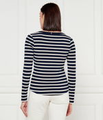 Блузка 5X2 RIB O-NK LS Tommy Hilfiger - темно-синий(WW0WW38869)