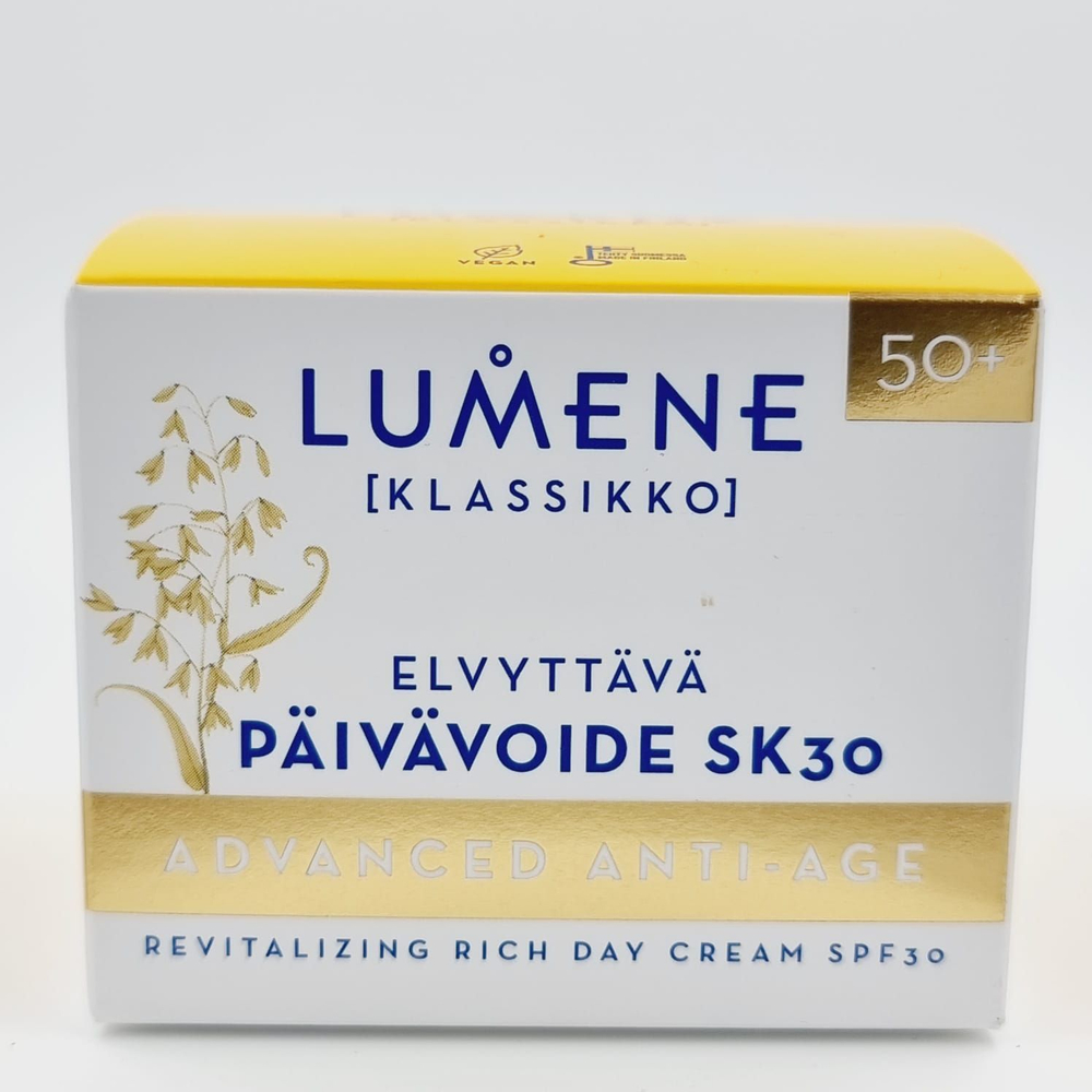 Крем дневной LUMENE Klassikko, антивозрастной (50+), SPF 30, для всех типов кожи, с экстрактами трав, 50 мл (Из Финляндии)