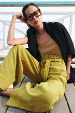 БРЮКИ ИЗ 100% ЛЬНА — ZW COLLECTION — ZARA