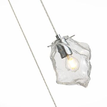 Подвесной светильник 3*Е14 SL1175.103.03 хром/прозрачный Portici ST-Luce