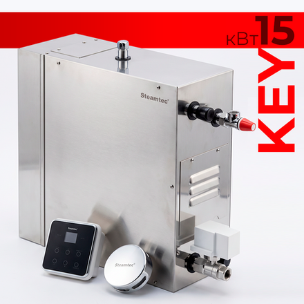 Steamtec TOLO KEY 150 - 15 кВт (ВЛАГОСТОЙКИЙ модуль управления), парогенератор для хамама и турецкой бани