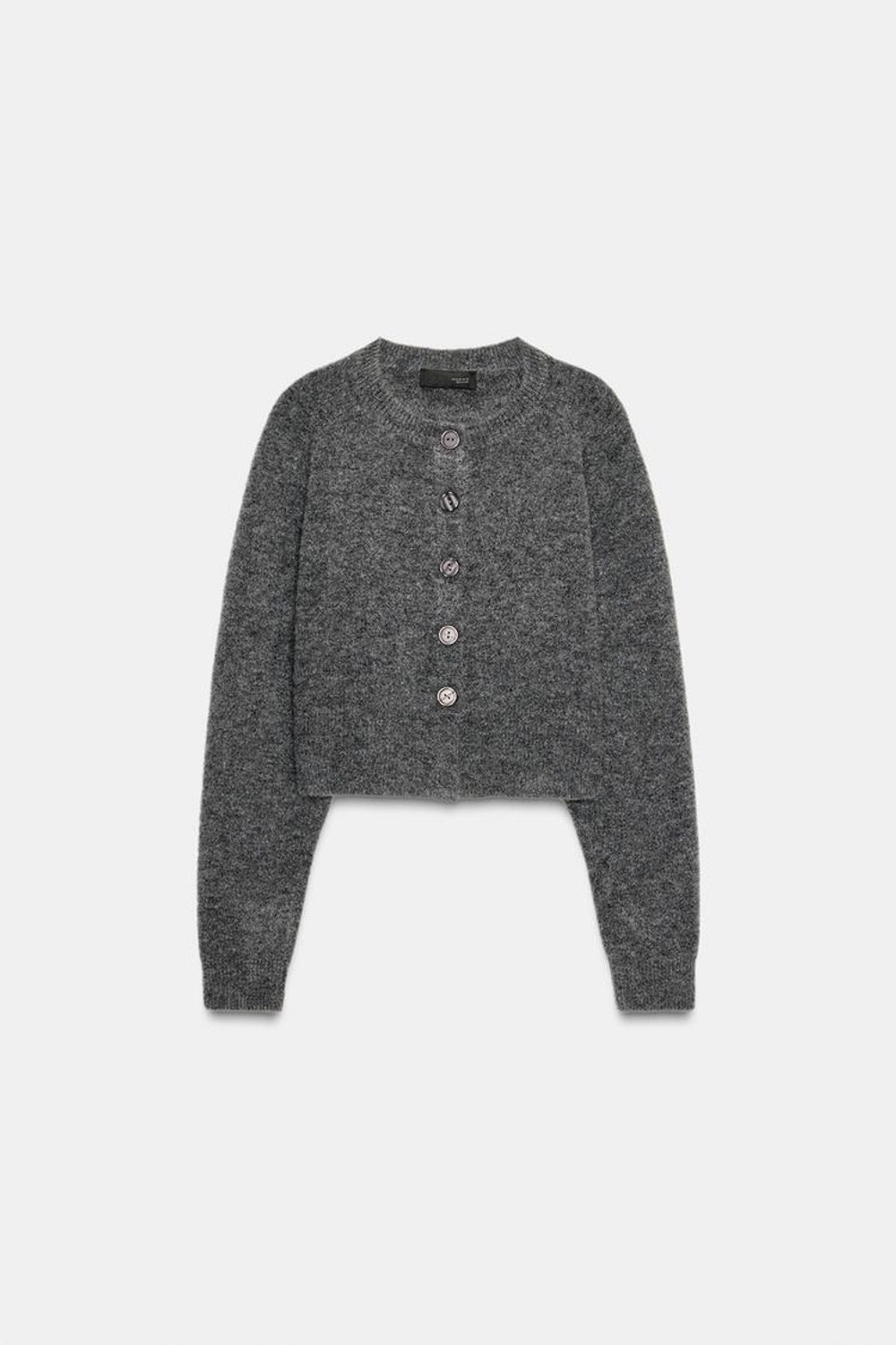ZARA КАРДИГАН НА ПУГОВИЦАХ, МЯГКИЙ СЕРЫЙ