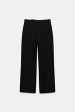 БРЮКИ В ПОЛОСКУ СО СКЛАДКАМИ — ZARA