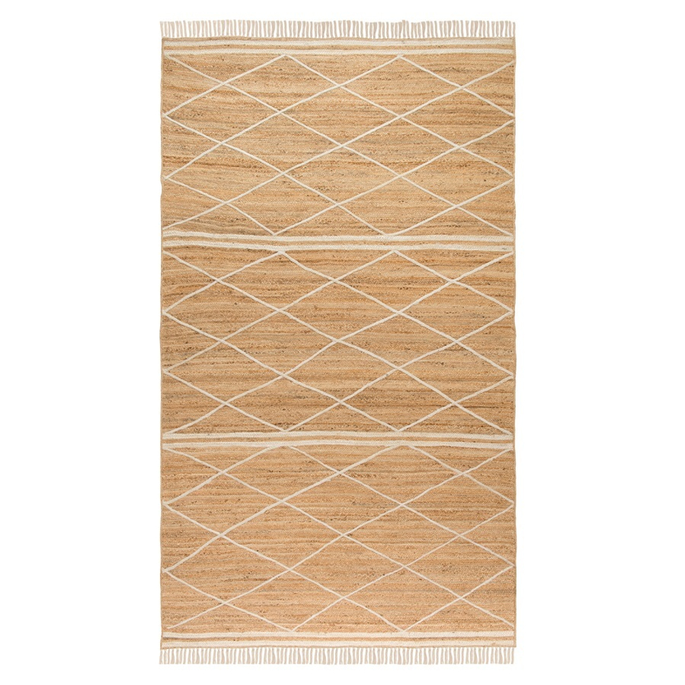 Ковер из джута 200x300см Tkano Ethnic бежевый
