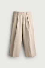 БРЮКИ СО СКЛАДКАМИ RELAXED FIT — ZARA