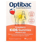 Optibac, Kids Probiotics Gummies, Strawberry, 30 Gummies