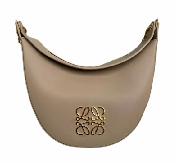 Сумка через плечо Loewe Luna Anagram с украшением бежевый