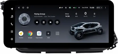 Магнитола для Hyundai Elantra 6 2018-2020 (без штатной КЗВ) - Teyes LUX ONE ROUND монитор 12.3" 2K QLED на Android 10, Быстрая, CarPlay, 4G SIM-слот