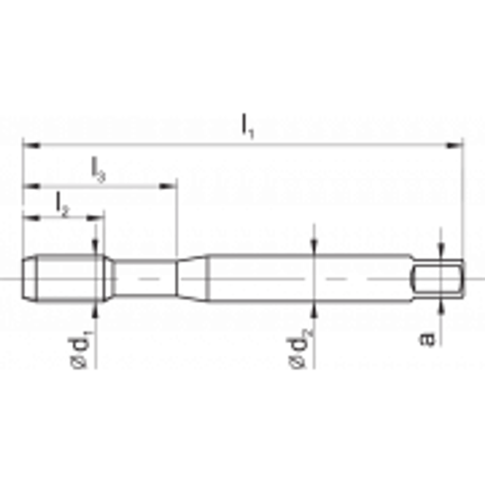 Метчик машинный DIN-371-C M4 ISO2(6H) R40 HSSE 800 C2-511101-0040