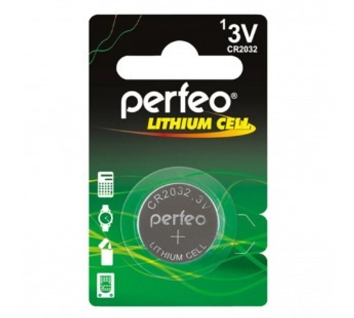 батарейка Perfeo CR2032-1BL Lithium Cell