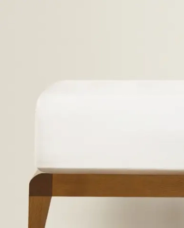 ZARA HOME САТИНОВАЯ ПРОСТЫНЯ (КОЛИЧЕСТВО НИТЕЙ 500), БЕЖЕВЫЙ