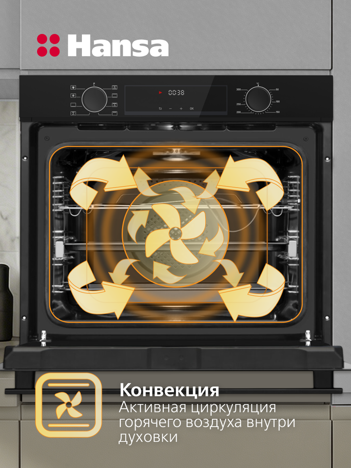Духовой шкаф электрический Hansa BOEST68202