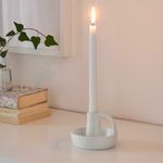 Подсвечник IKEA GODTAGBAR (ГОДТАГБАР), Белый, Керамика, 8 см