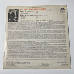 Винтажная виниловая пластинка LP Beethoven Бетховен, Sonatas For Violin And Piano Op. 30, No. 1 In A Major, Op. 30, No. 2 In C Minor (Чехословакия 1982)