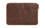 ETRO Print Polyester Laptop Bag Men"s Brown