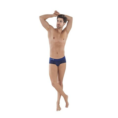 Темно-синие мужские трусы-брифы Caribbean Piping Brief (Размер: XL) (Цвет: темно-синий)